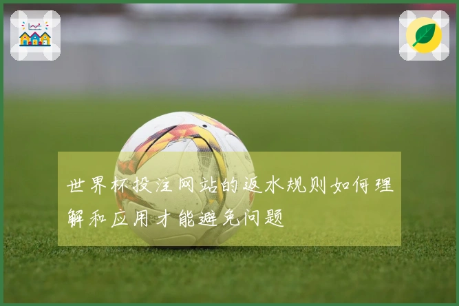 世界杯投注网站的返水规则如何理解和应用才能避免问题